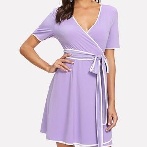 NWT Contrast Wrap Dress